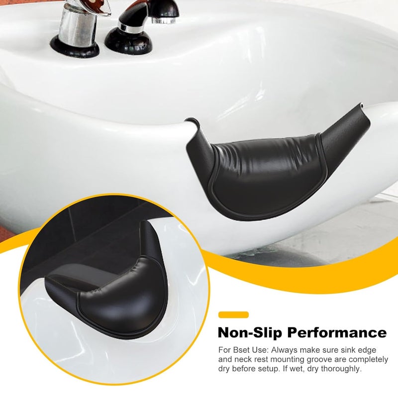 Aiseely Shampoo Bowl Neck Rest for Salon, Salon Shampoo Neck Rest Cushion, Professional Shampoo Bowl Neck Cushion, Silicone Salon Sink Neck Rest for Wash Basin Hair Washing Tray for Sink at Home - Image 5
